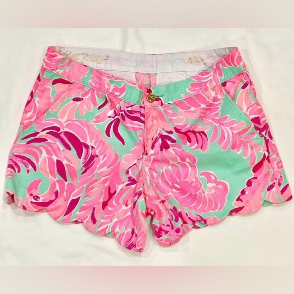 Lilly Pulitzer Women’s Buttercup Scalloped Hem Shorts - Sz 4